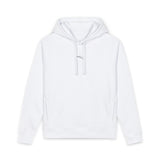 Organic Side-Pocket Hoodie — Minimal White Casual Pullover